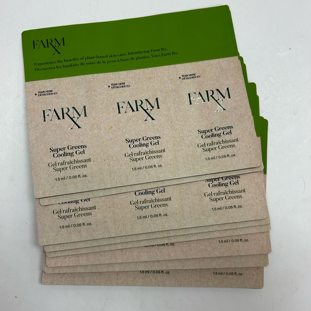 Avon Set of 33 FarmX Super Green Cooling Gel Samples